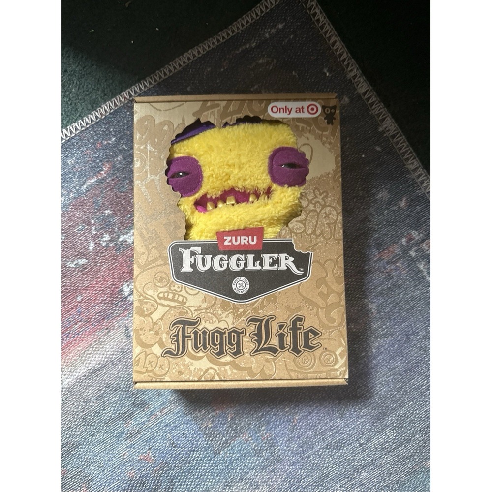 Fuggler Fugg Life Edition 9" Squidge 2 Yellow Gold Teeth Funny Ugly Monsters NIB